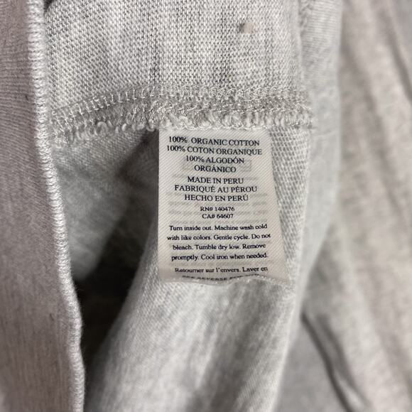 Faherty Sweatshirt Mens XL Light Grey Sunwashed Slub Midweight Organic Hoodie - Picture 10 of 10